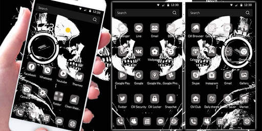 Mr Skeleton Theme skull screenshot 3