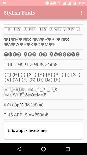 Stylish & Fancy Fonts/Text screenshot 2