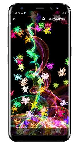 Magic glow Flowers Live Wallpaper screenshot 1