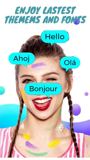 Neon Chetaa keyboard - Emoji, Gif, 3D Keyboard screenshot 1