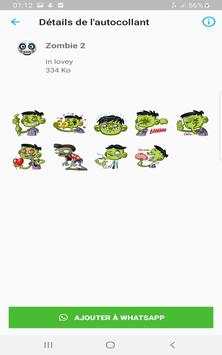 Zombie Stiker - WAStickerApps screenshot 10