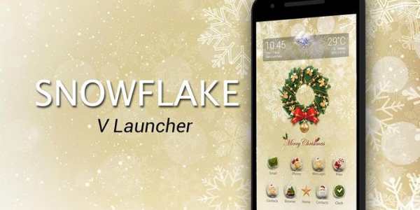 Snowflake Dynamic V Launcher Theme screenshot 5