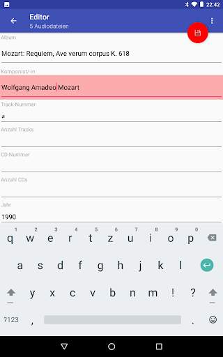 Classical Music Tagger ("open source", werbefrei) screenshot 7