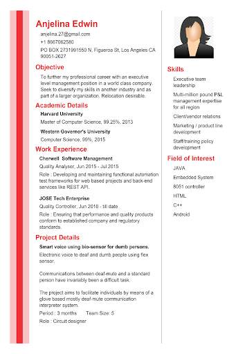 Curriculum vitae app CV Maker screenshot 23