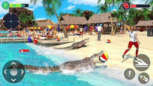Angry Crocodile - Animal Games screenshot 2
