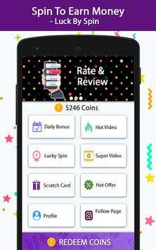 Spin to Earn Money - Lucky By Spin स्क्रीनशॉट 1