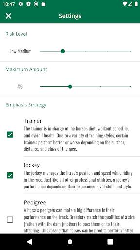 Equibase screenshot 6