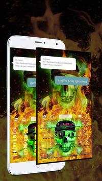 Hell Skull Fire Keyboard Theme screenshot 3