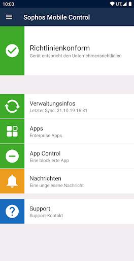 Sophos Mobile Control screenshot 1