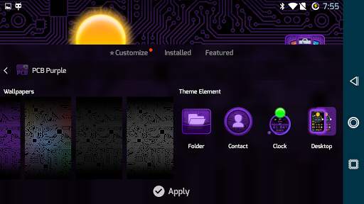 PCB Purple ⁞ TSF Shell 3 Theme screenshot 9
