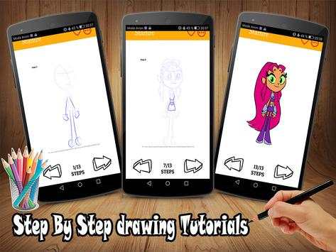 How to Draw Teen Titans GO screenshot 2