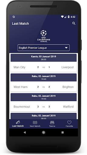 Aplikasi Sepak Bola screenshot 3