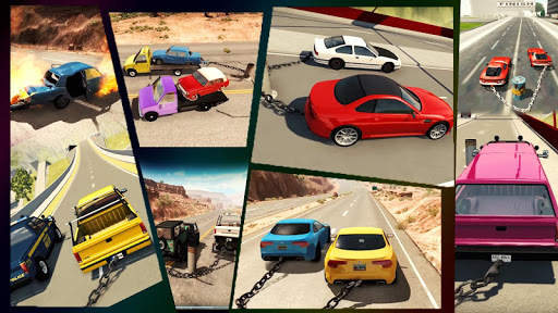 Chained Cars Against Ramp 3D screenshot 1