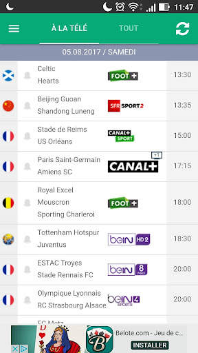 Football à la télé screenshot 3