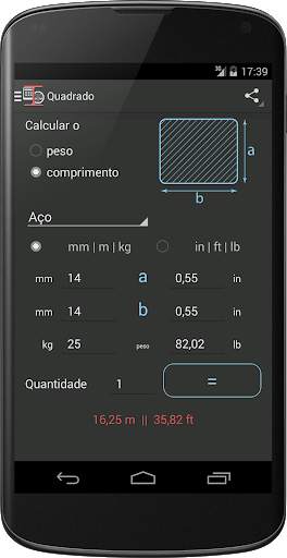 Calculo de Pesos Metal screenshot 4