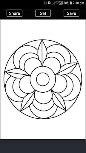 Simple Rangoli Designs : Easy Rangoli Designs 3 تصوير الشاشة