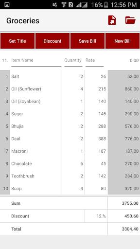 Bill Calculator: Calculate, Organize and Export 2 تصوير الشاشة