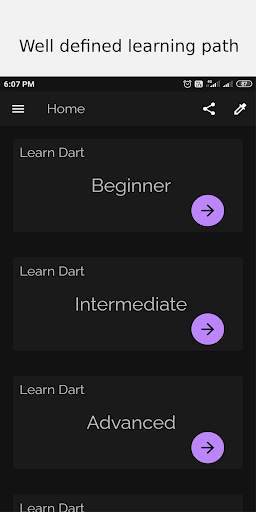 Dartism - Dart Learning App screenshot 1