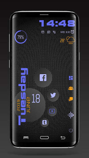 Тема DarkCircles для Total Launcher screenshot 4
