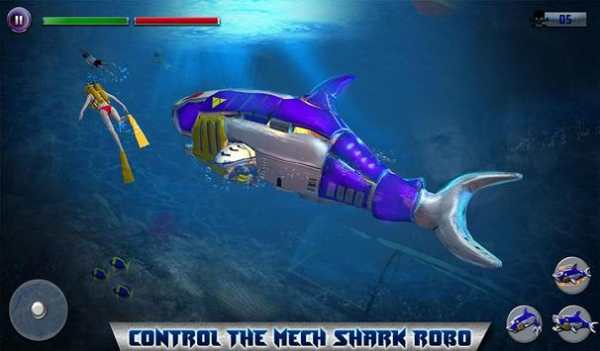 Robot Sea Shark Simulator screenshot 10