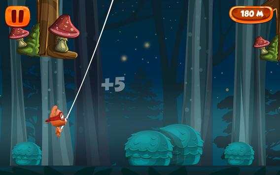Flying with Rope Bear Game screenshot 6