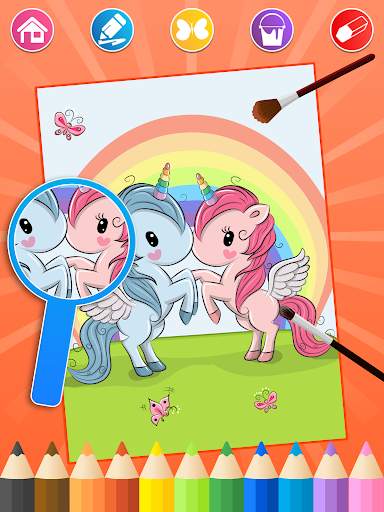 Unicorn Coloring Pages screenshot 3