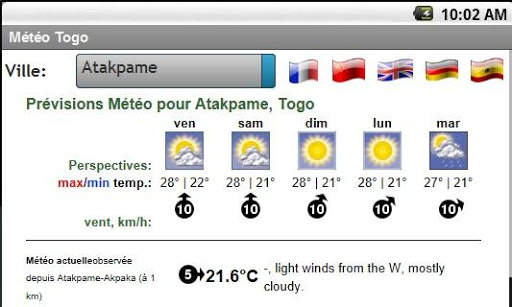 Météo Togo screenshot 6