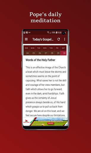 Daily Gospel reflection screenshot 3