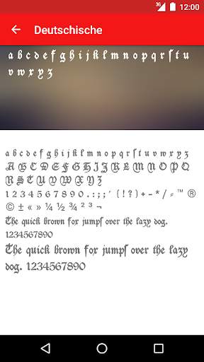 Gothic Fonts for FlipFont screenshot 5