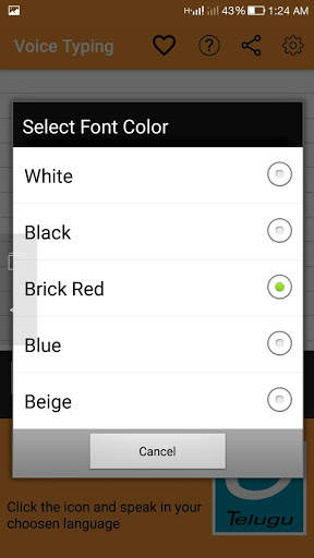 Voice Typing -Telugu Hindi Bengali Kannada Tamil screenshot 6