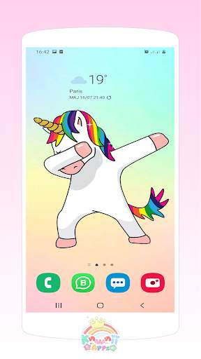 Kawaii Unicorn wallpapers cute background screenshot 2