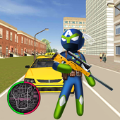 Stickman Capitaine Brazil Rope Hero Gangster icon