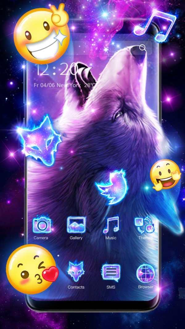 Galaxy Wolf Theme screenshot 7