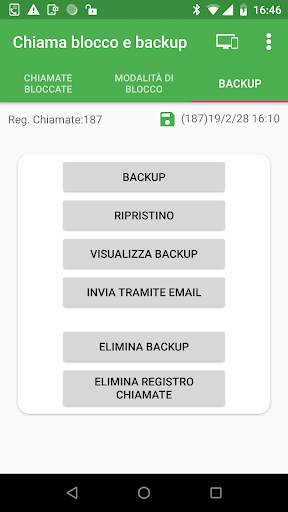 Call blocker e Call backup screenshot 3