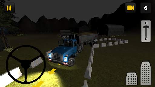 Sand Transport Truck 3D: Night screenshot 1