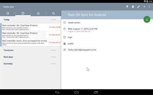 OX Sync App 7 تصوير الشاشة