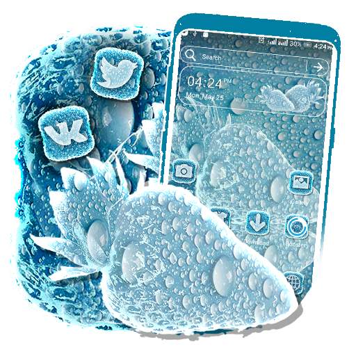Strawberry Ice Launcher Theme 1.2