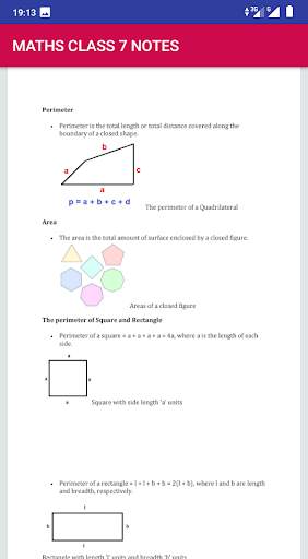 Mathematics Class 7 Notes CBSE,ICSE NCERT Syllabus screenshot 7