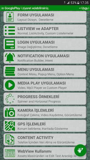 Uygulamalı Android Eğitimi screenshot 1