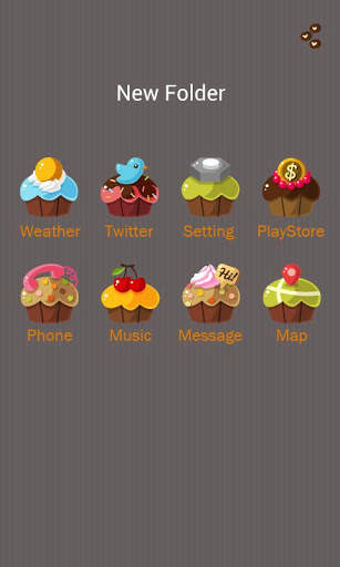 Cupcakes GO Launcher Theme screenshot 3