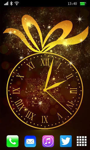 Gold Clock Live Wallpaper screenshot 2
