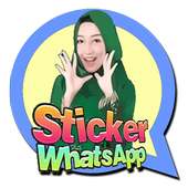 Muslimah sticker for WhatsApp logo