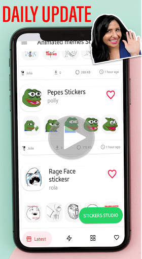 😍Animated memes Stickers for Whatsapp 😷 (GIF) screenshot 2