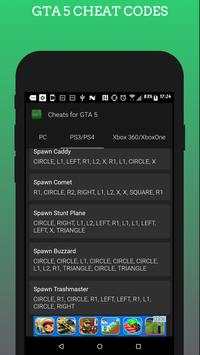 Cheat codes GTA V screenshot 3