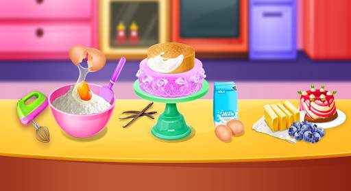 Birthday Cake Make - Unicorn Cake Food Fever screenshot 3