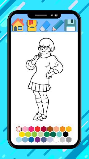 Scooby coloring doo cartoon game screenshot 7