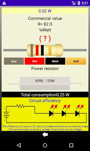Led Resistor Calculator स्क्रीनशॉट 4