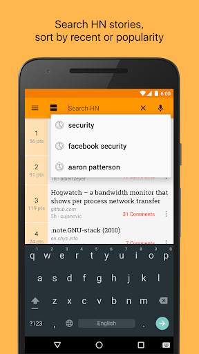 Materialistic - Hacker News screenshot 4