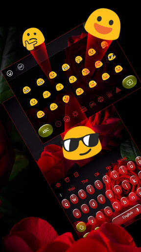 Romantic Red Rose Keyboard screenshot 3