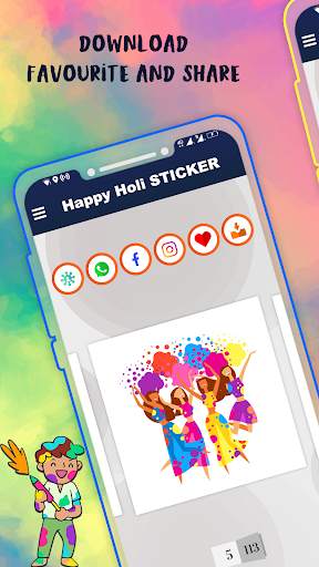 Holi GIF : Holi Stickers For Whatsapp screenshot 3